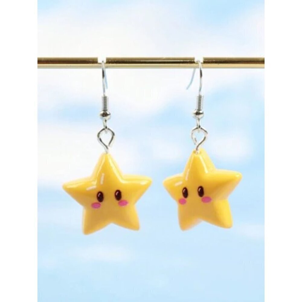 1 Pair Of Cute And Fun Star Pendant Earrings Party Wear for Women